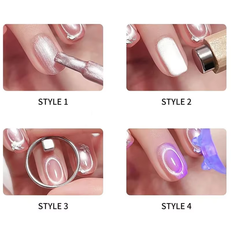 Nouvel Outil Magnétique Circulaire Effet Œil de Chat pour Nail Art