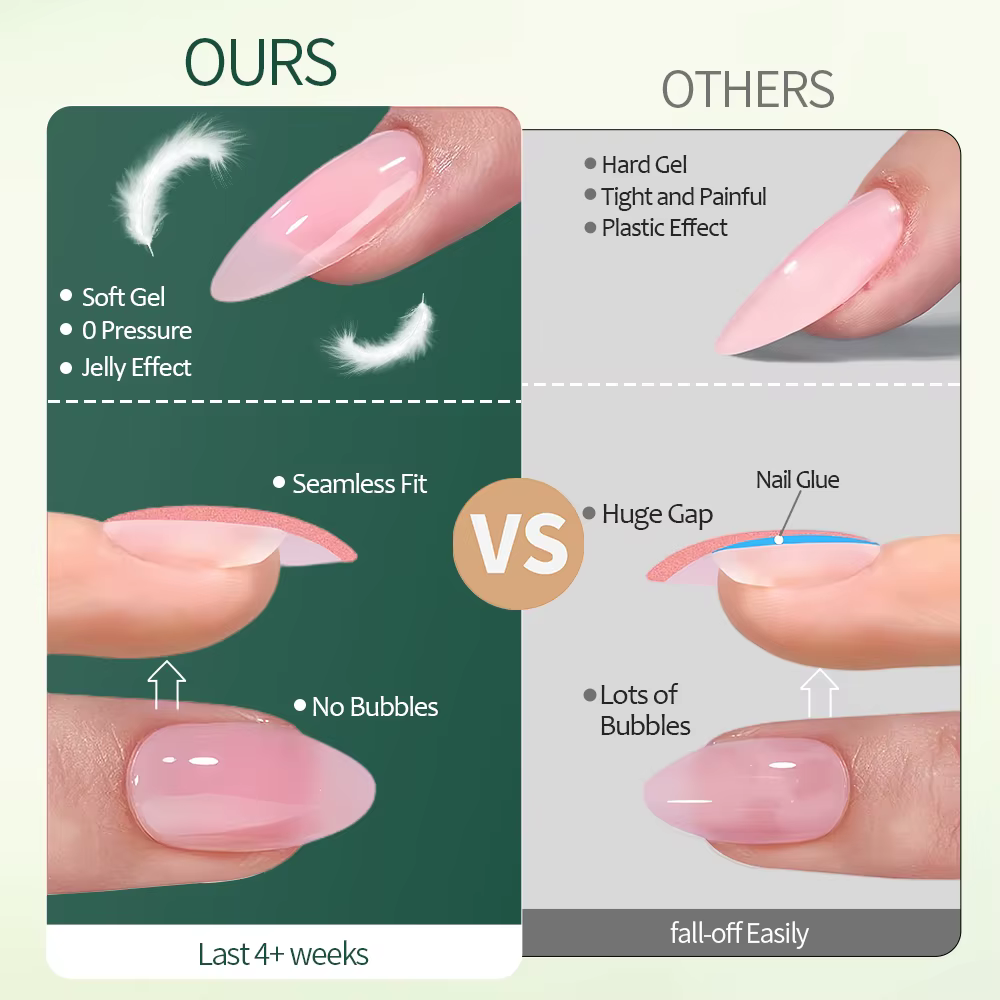 Kit de faux ongles Nailpop Pink Press On Nails