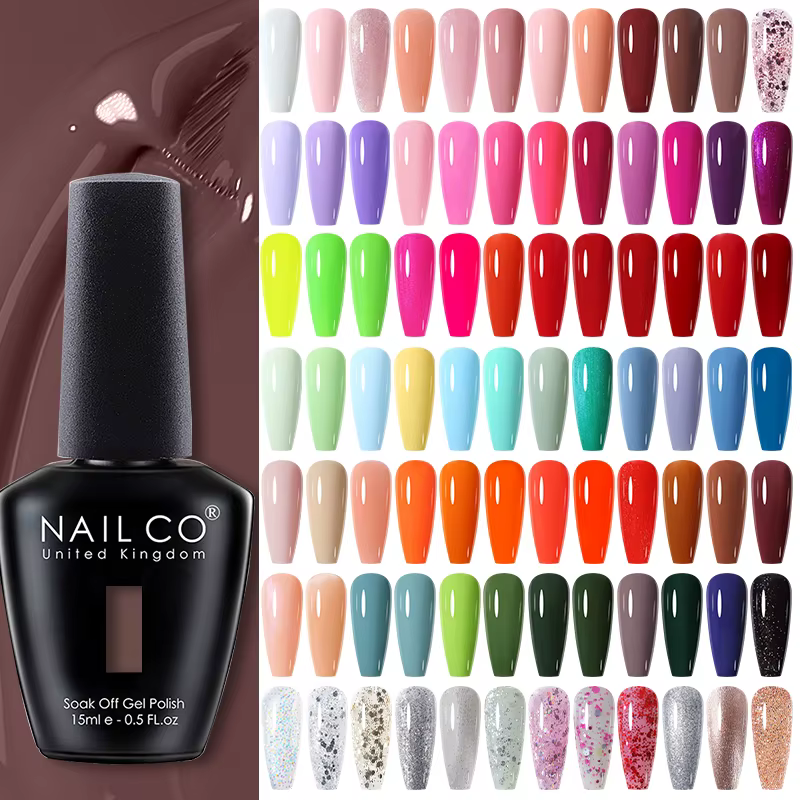 NAILCO 283 couleurs Gel Vernis à ongles Base supérieure