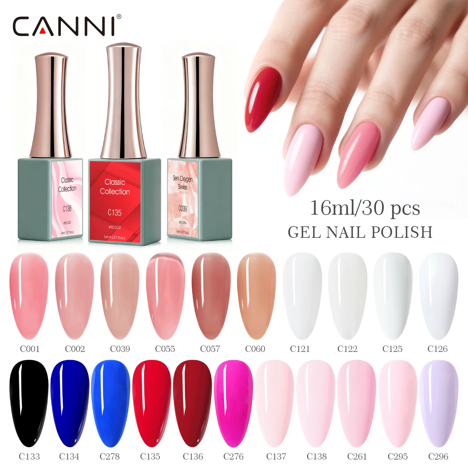 Vernis à ongles en gel CANNI 16ml