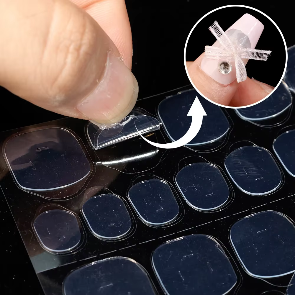 Autocollant de colle à ongles en gelée UV
