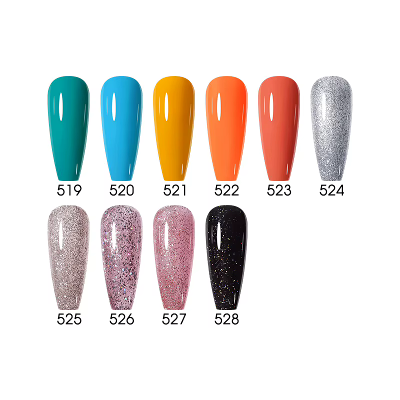Clou Beaute paillettes Gel vernis à ongles couleur d'hiver