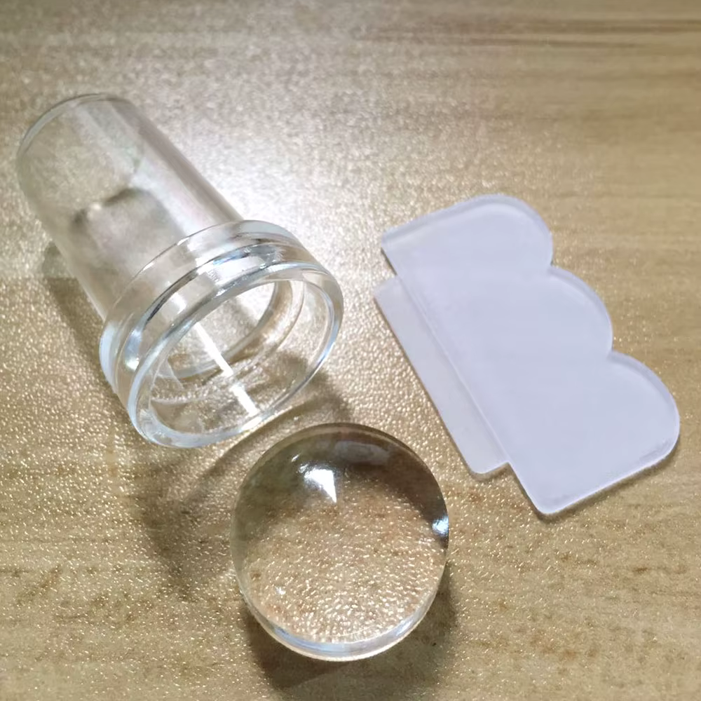 Kit d'estampage pour Nail Art en Silicone Transparent