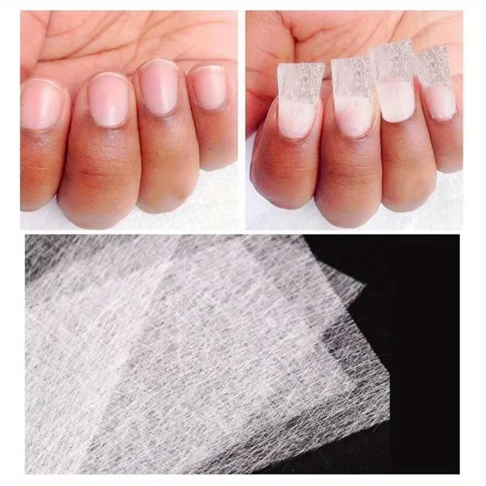 Extension d'ongles en soie et fibre de verre