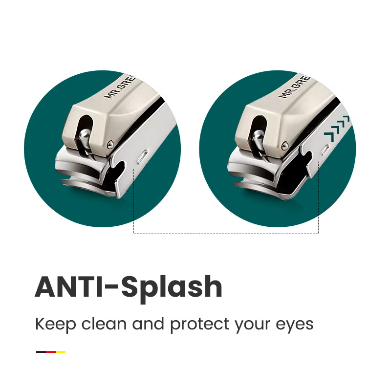 MR.GREEN-Coupe-ongles anti-éclaboussures en acier inoxydable