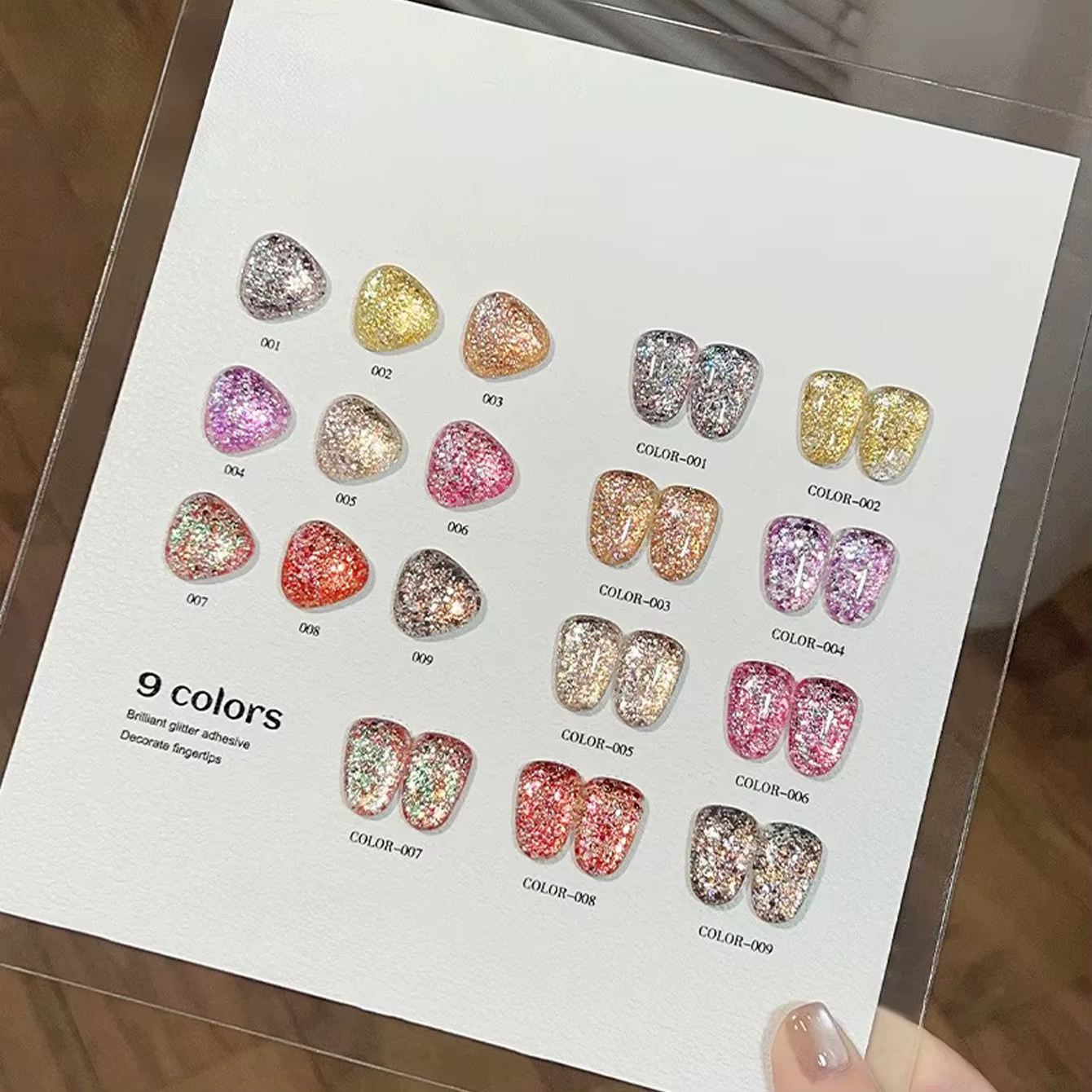 MIANEL 12ML Vernis à Ongles Gel Scintillant Effet Galaxie Explosion Polaire pour l'Été