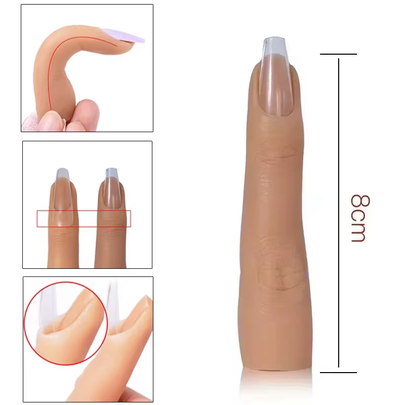 Ongles pratique doigt modèle Silicone Nail Art formation main naturel faux