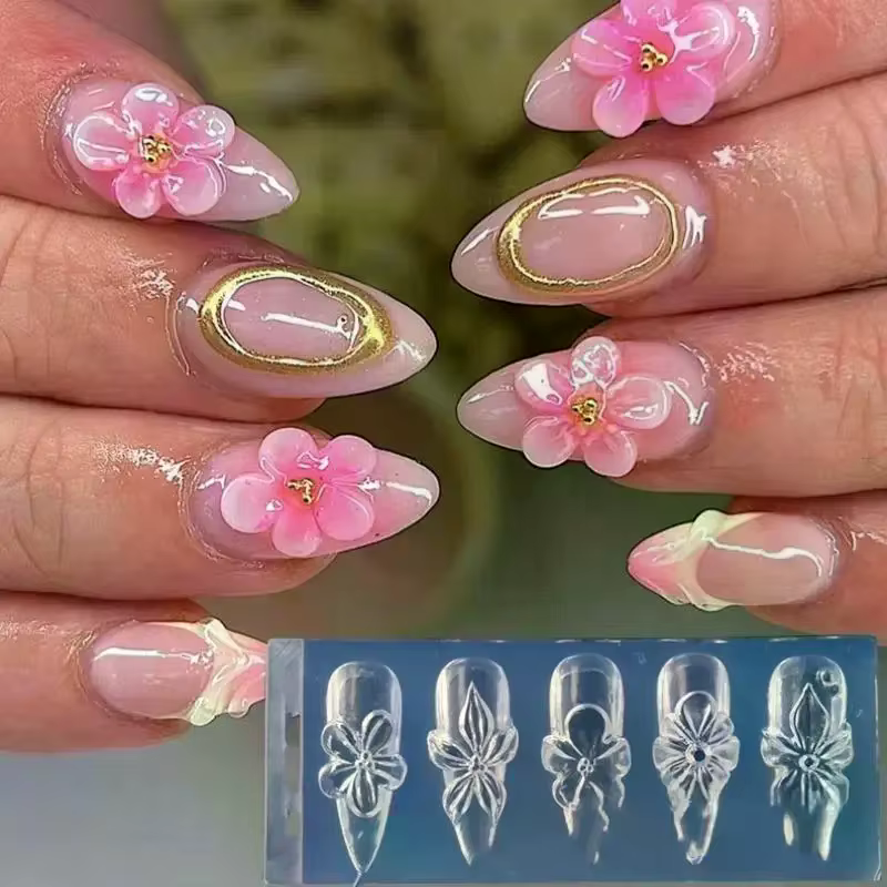 Moule en silicone 3D pour ongles