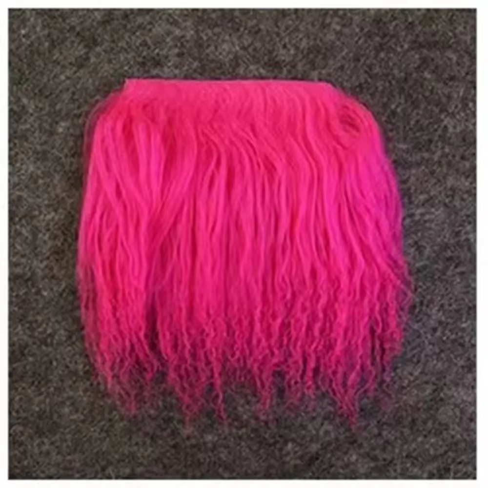 Faux cheveux BJD, rangée de cheveux, perruque de synthèse brute, crochet fait à la main, trames de cheveux, bricolage, trames de cheveux, accessoires de poupées