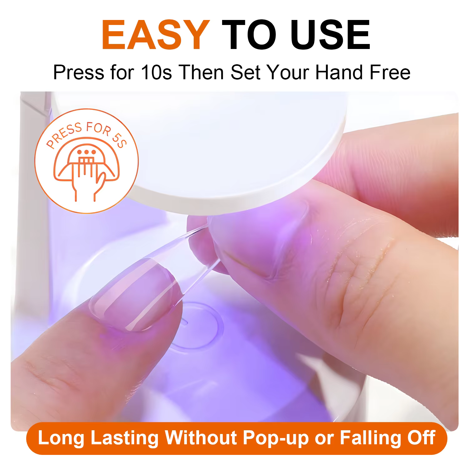 Colle à ongles solide, Gel pour pression sur les ongles
