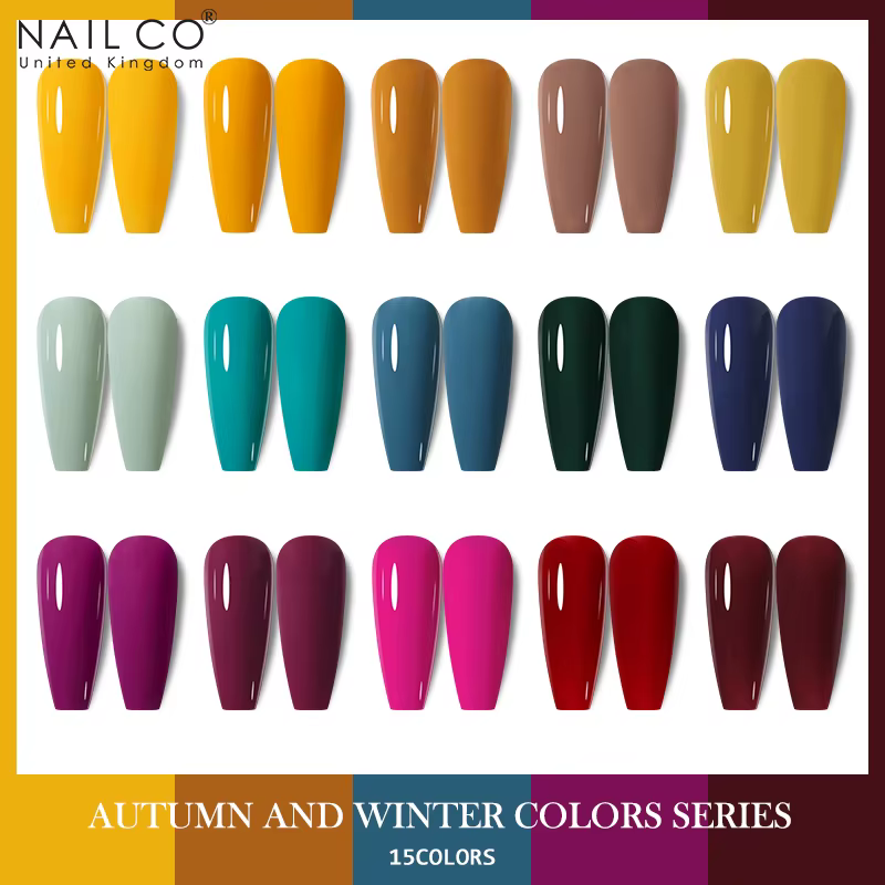 NAILCO Gel vernis à ongles printemps 140 couleurs pour la décoration d'automne Semi Permanent mat couche de Base