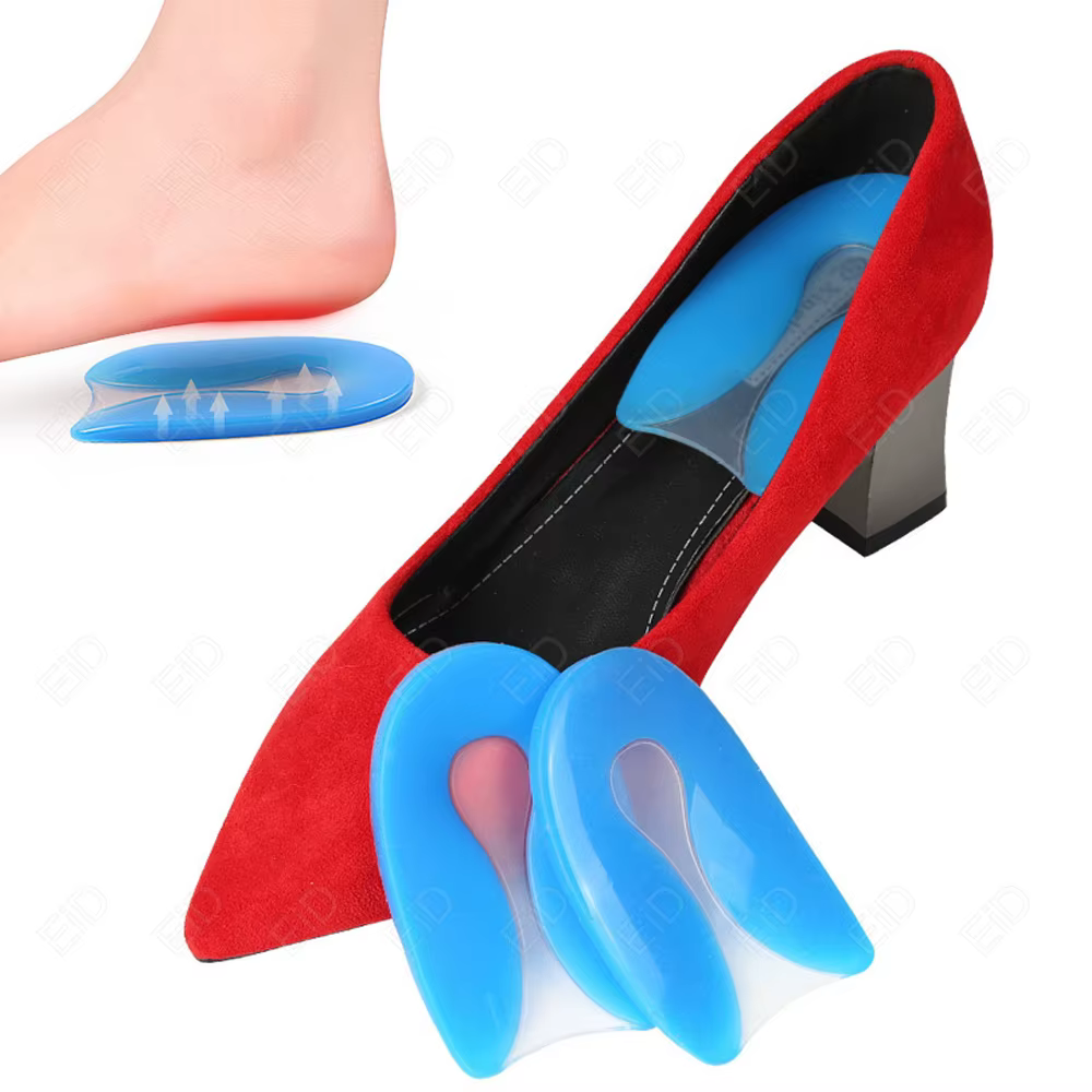 Semelles orthopédiques en Gel pour talon Stable, pour fasciite plantaire, tasse de talon pour douleur calcanaire, santé, soins des pieds, Support, coussin pour pieds droits