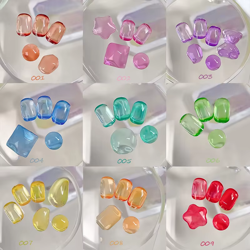 Vernis à ongles solide couleur gelée d'été Gel 9 couleurs Gel à ongles-Gel à réglage fort