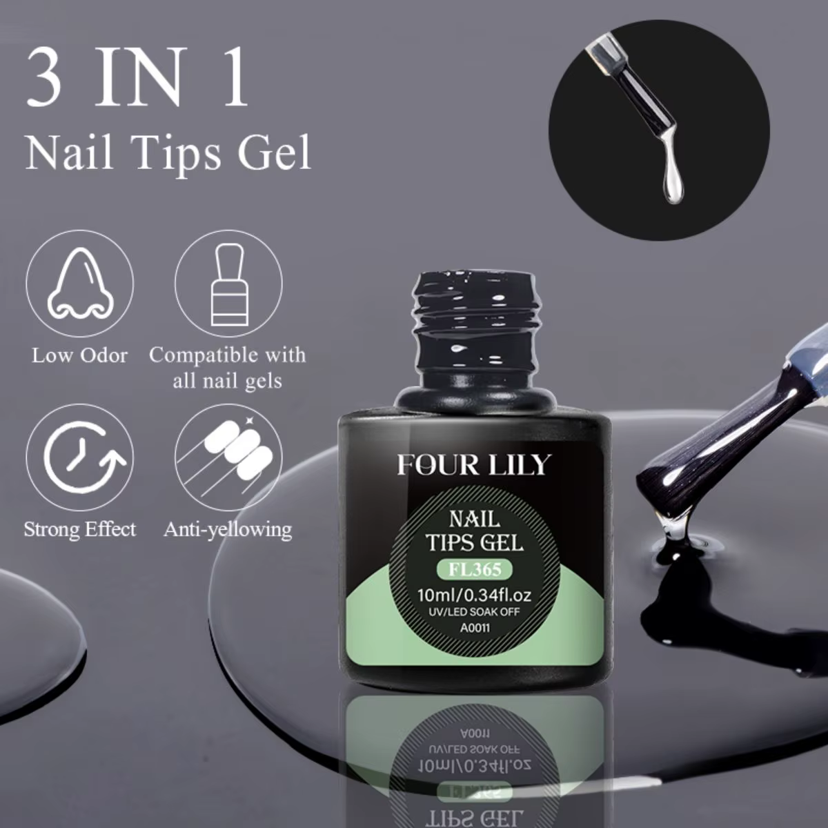 Vernis à ongles Gel 3 en 1