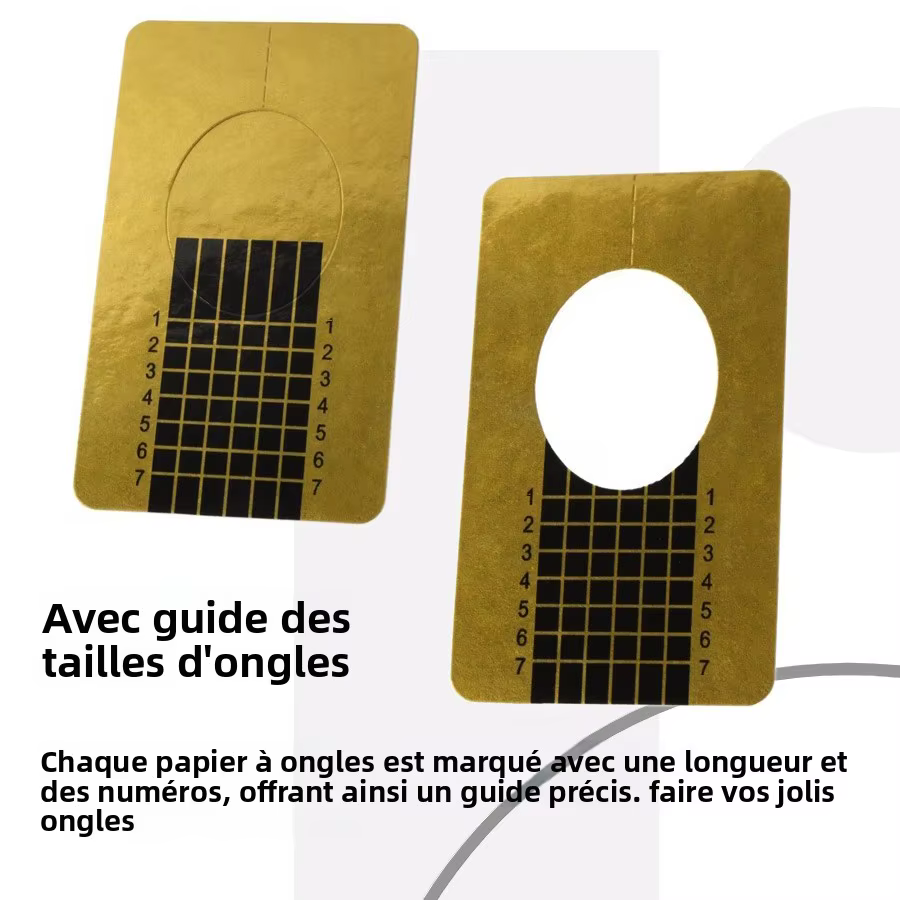 500 pièces de guides d'extension d'ongles en gel acrylique professionnels pour nail art