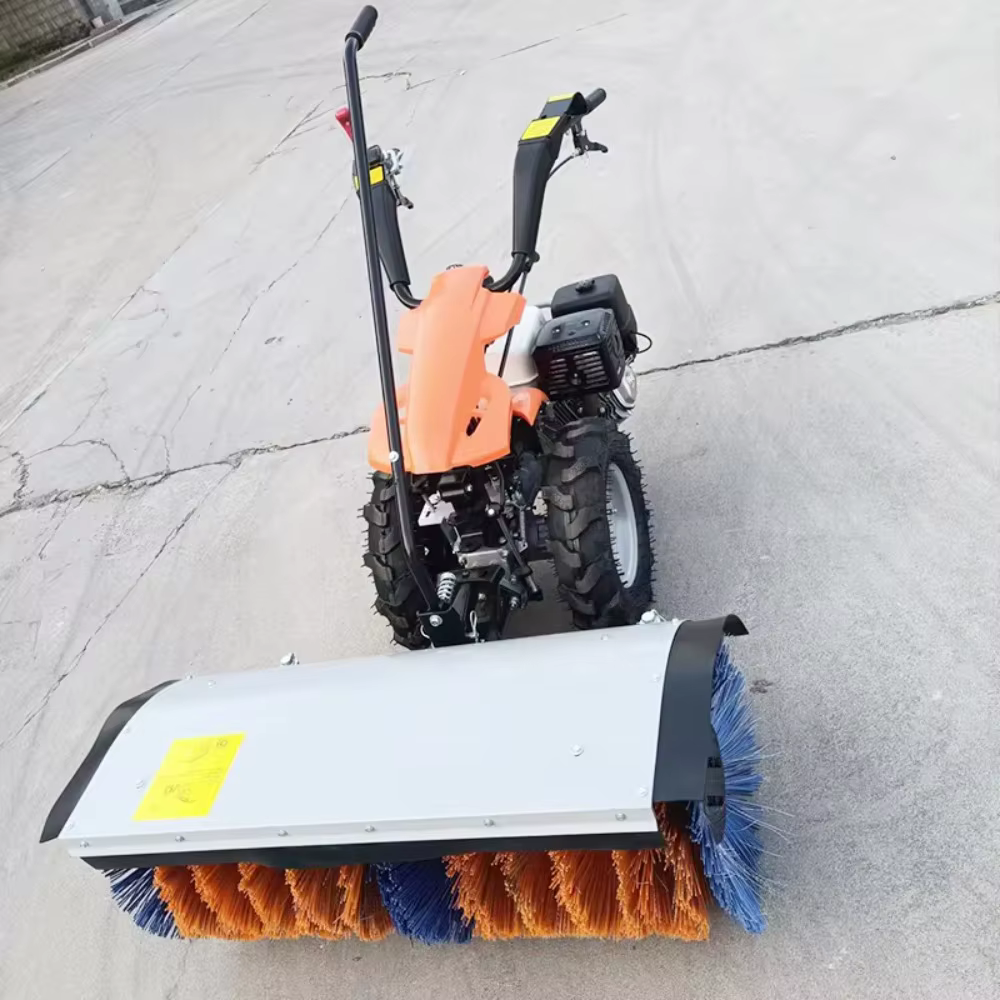 Lanceur de neige à poussée manuelle, petite Machine de déneigement, déneigement sur route extérieure, extrémité avant remplaçable