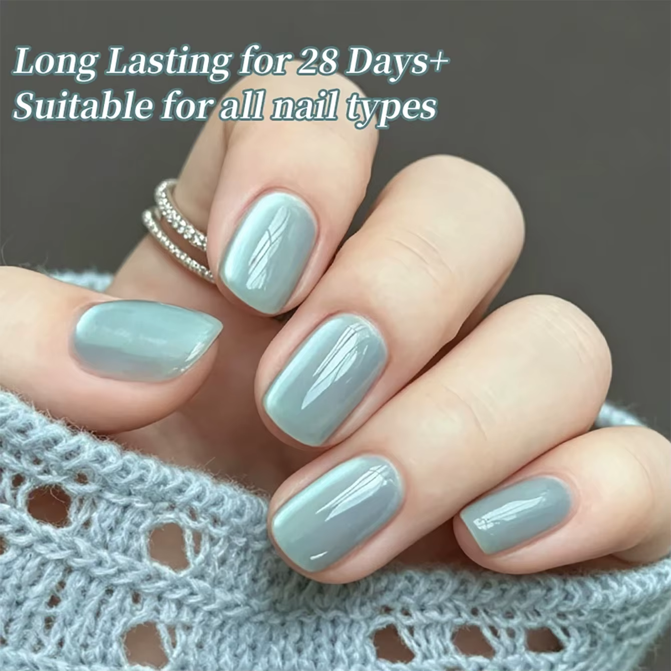 MIANEL Été 2026 Vernis à ongles gel effet œil de chat bleu glace transparent avec perles de verre Manucure professionnelle Collection Ice Sand Lake