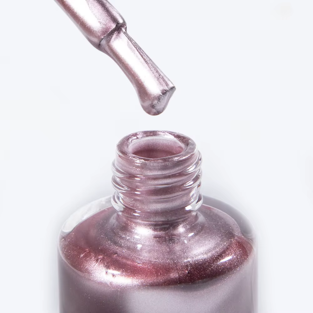 Tinovo Uno vernis à ongles métallique or Rose renforcement