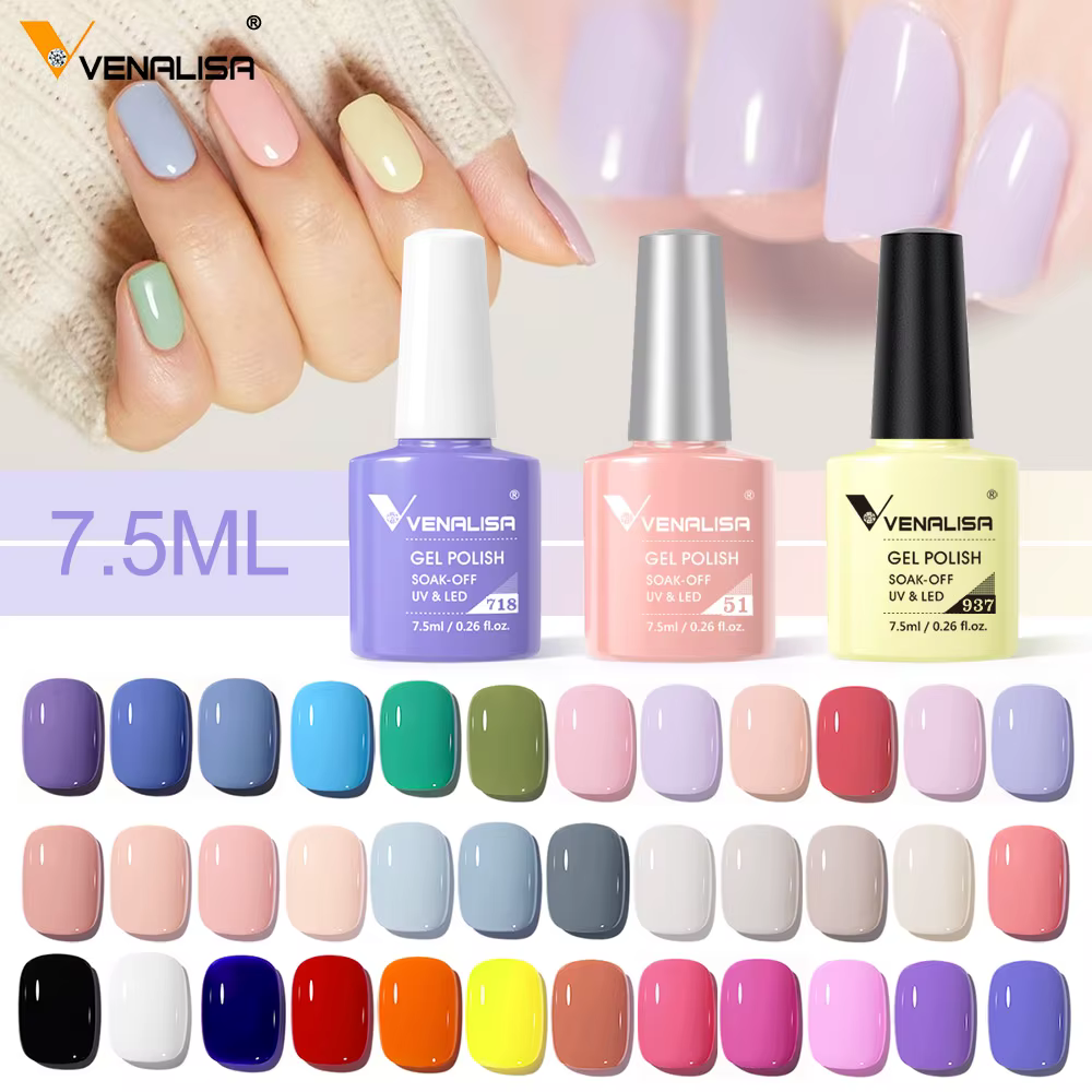 VENALISA renforcer le vernis à ongles à Base épaisse trempé Nowipe Semi Permanent Gellack 7.5ml tremper