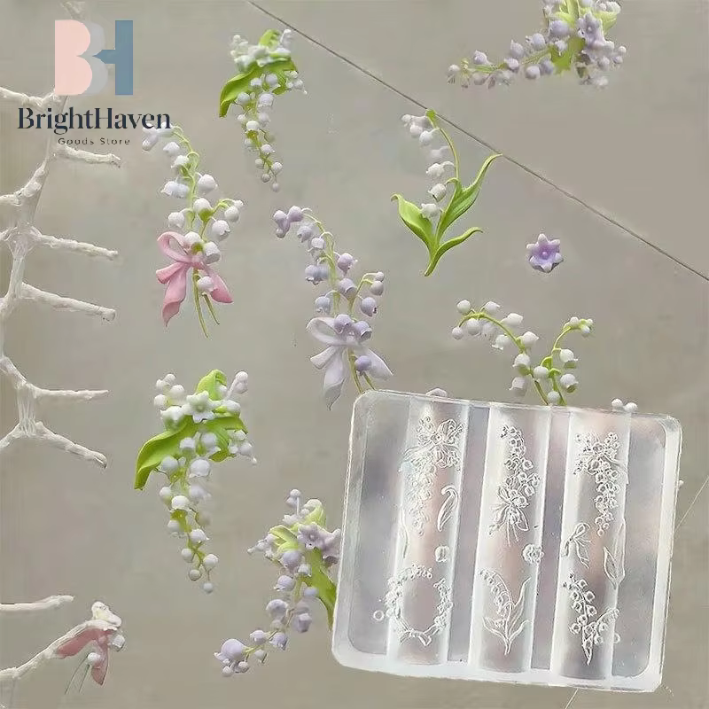 Moule à ongles en silicone 3D Lily Of The Valley