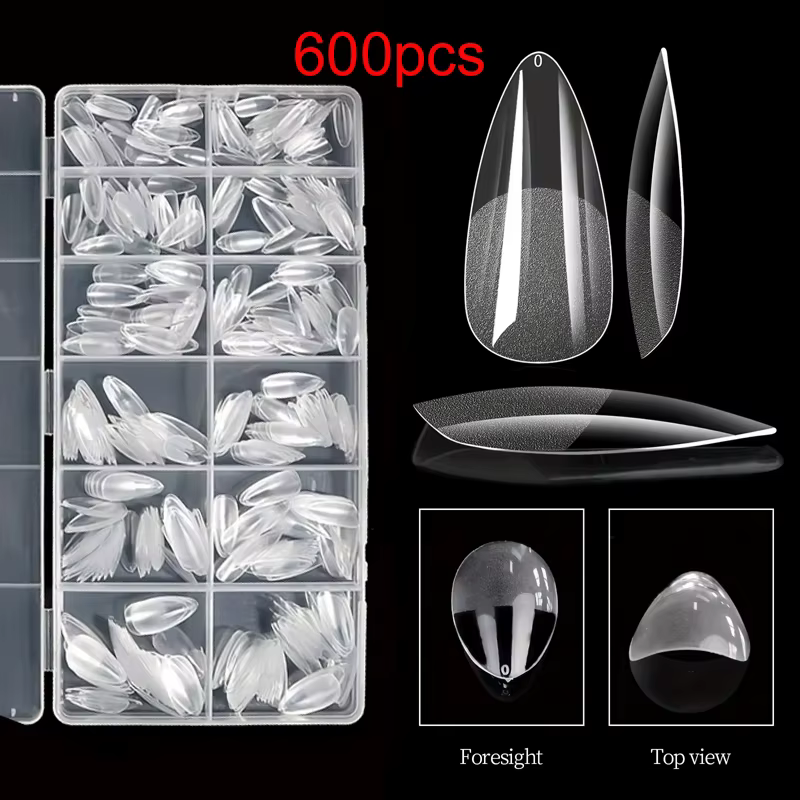 600 patchs pour ongles moyens en forme d'amande