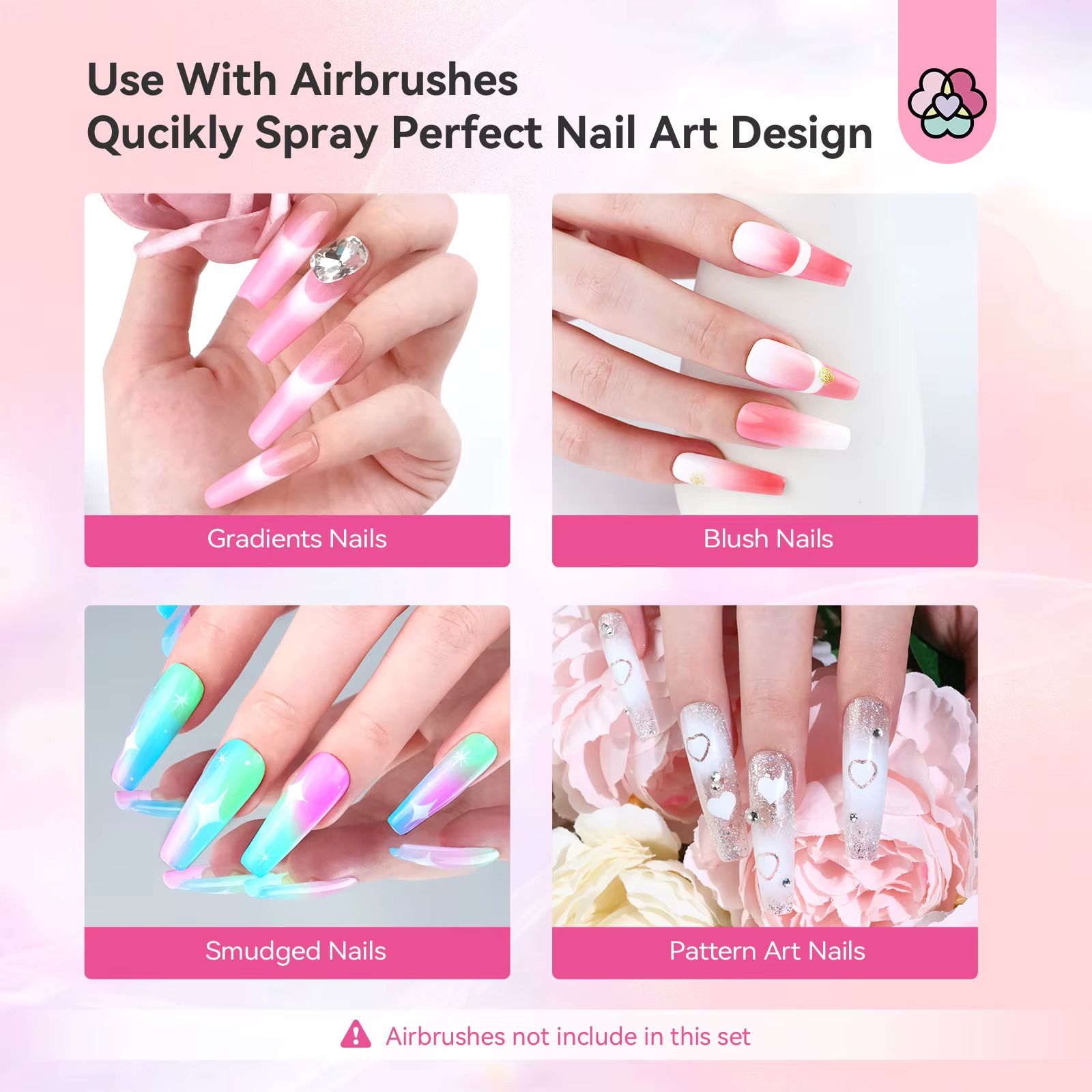 SAVILAND 12 couleurs vitalité aérographe Gel vernis à ongles brume Fine