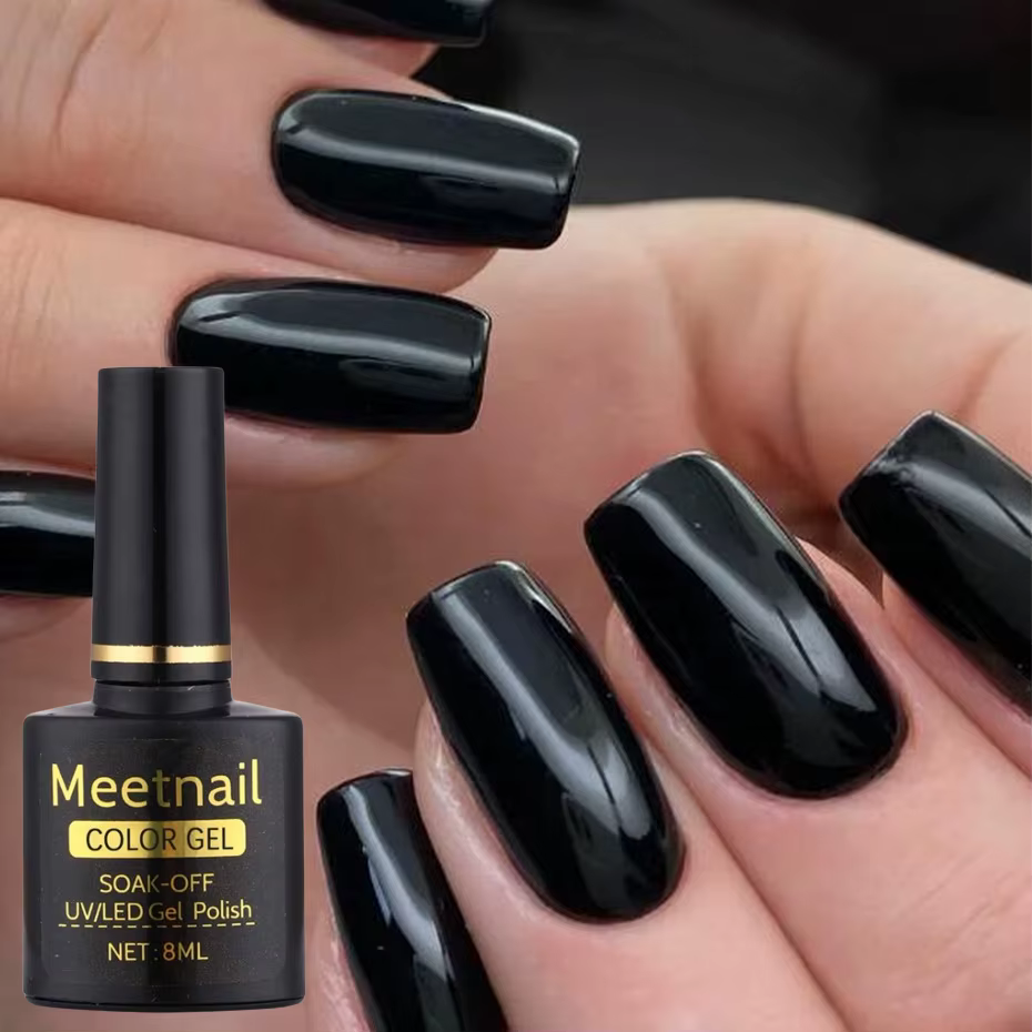 2 pièces noir blanc vernis à ongles Gel ensemble 8Ml Semi Permanent tremper UV LED