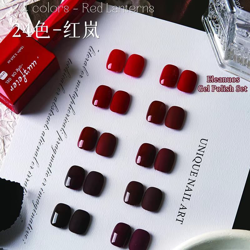Elefil os-Verhéritage à Ongles en Gel Rouge pour Photothérapie