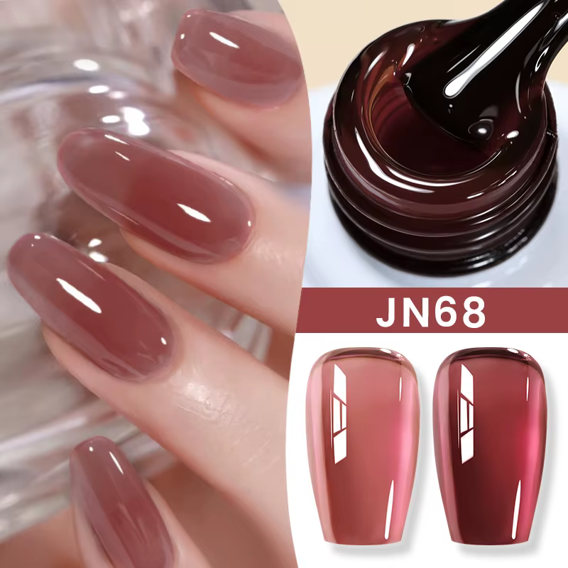 BORN PRETTY 10ml gelée nue Gel vernis à ongles cristal translucide café tremper Semi-Permanent
