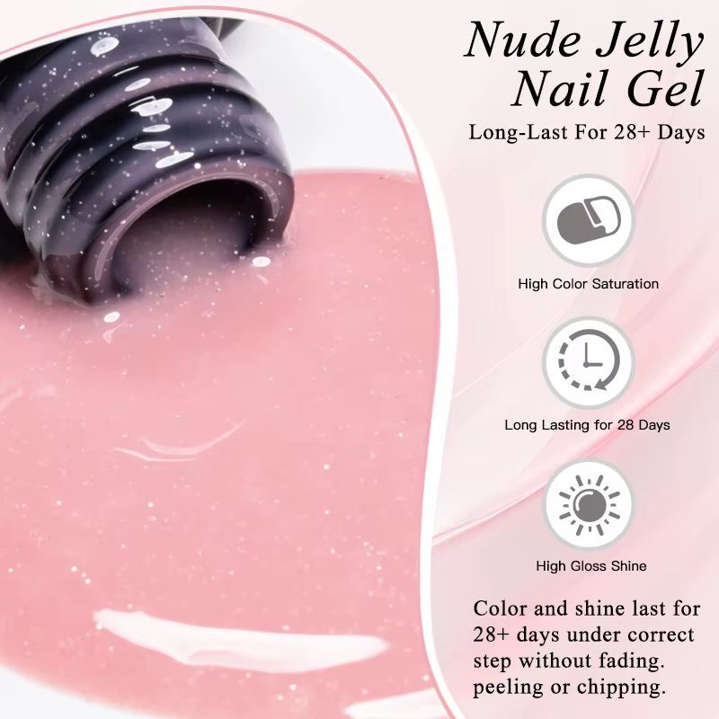 Ensemble de vernis à ongles Gel gelée nue