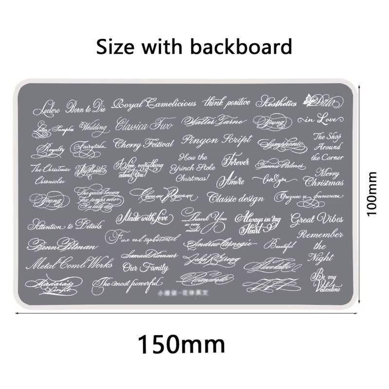 Plaque de tamponnage pour ongles