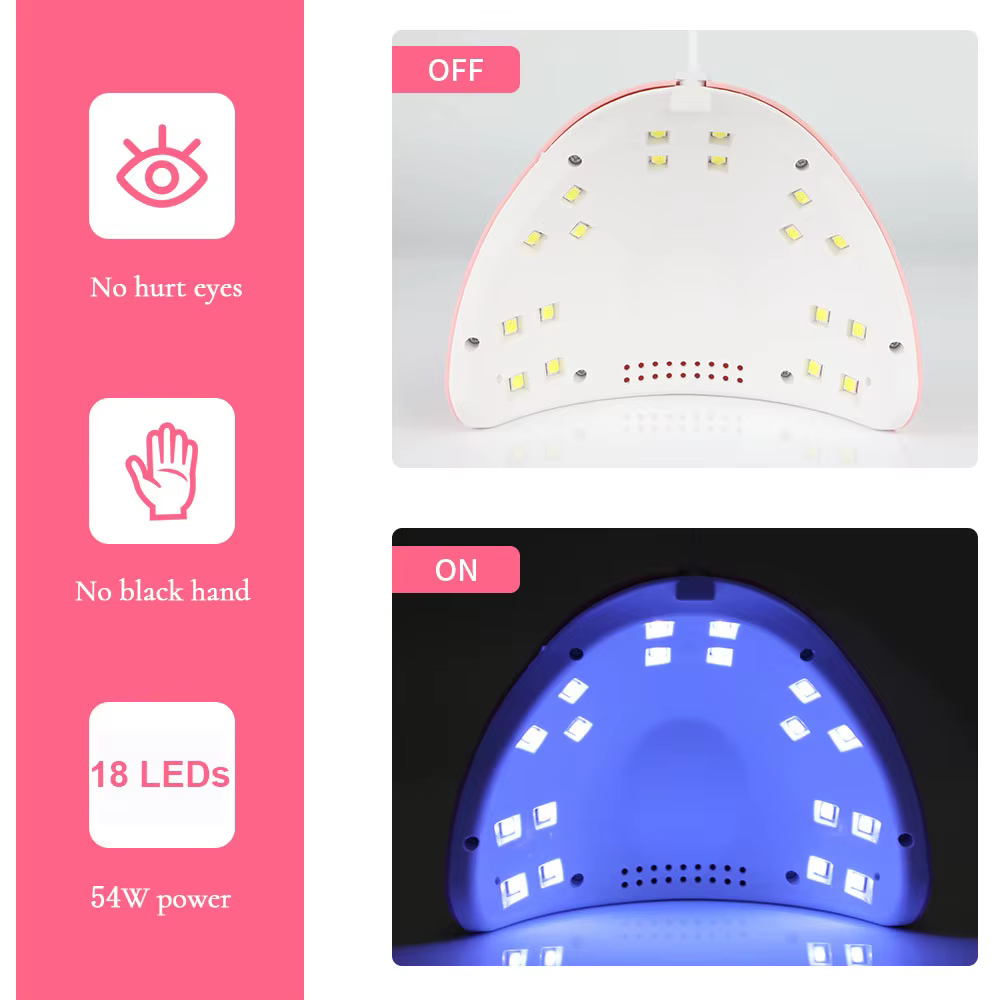 LINMANDA UV LED 54W lampe lumière du soleil sèche-ongles