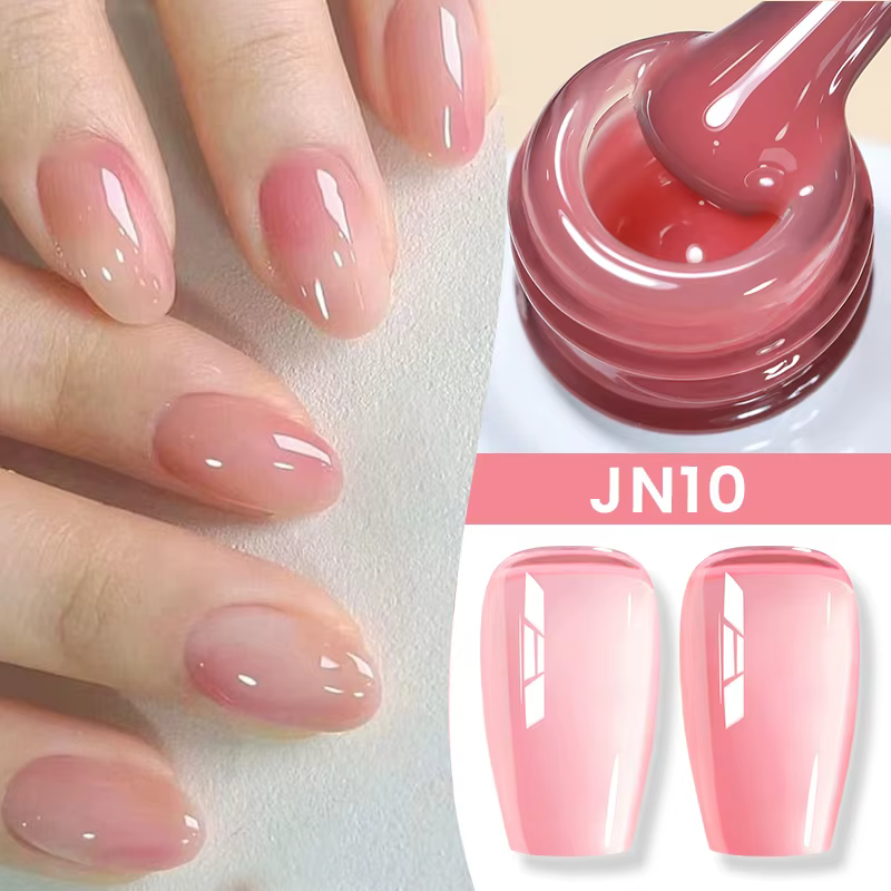 BORN PRETTY 10ml Sirop Nude Gel Jelly Nude Couleur Naturelle Semi Permanent Soak Off UV LED Vernis Fournitures pour Ongles Manucure