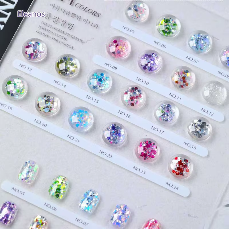Brillant 24 pièces paillettes