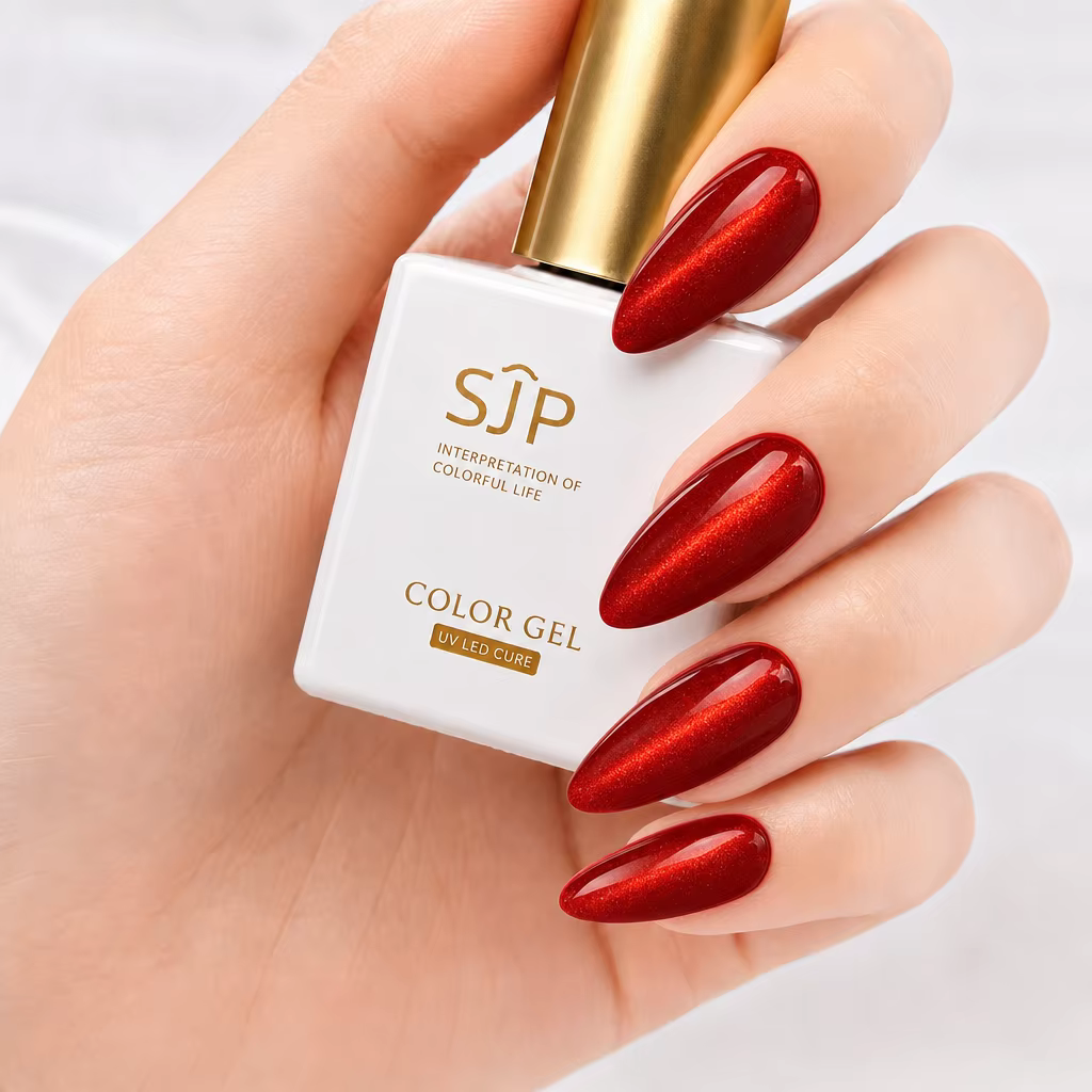 Gel magnétique pour ongles œil de chat rouge