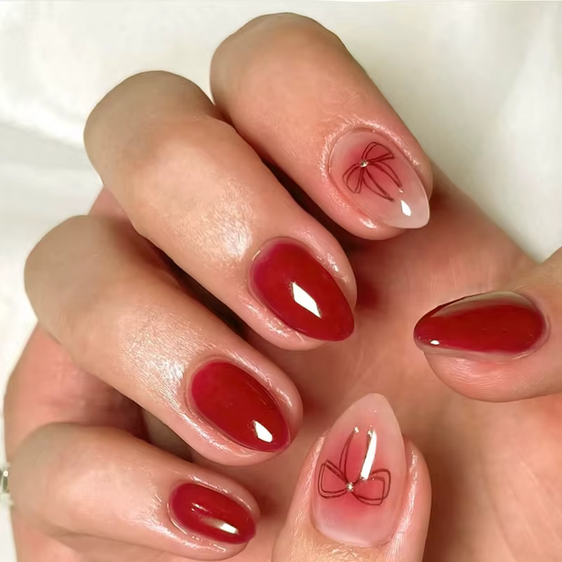 24 faux ongles à presser imprimé léopard