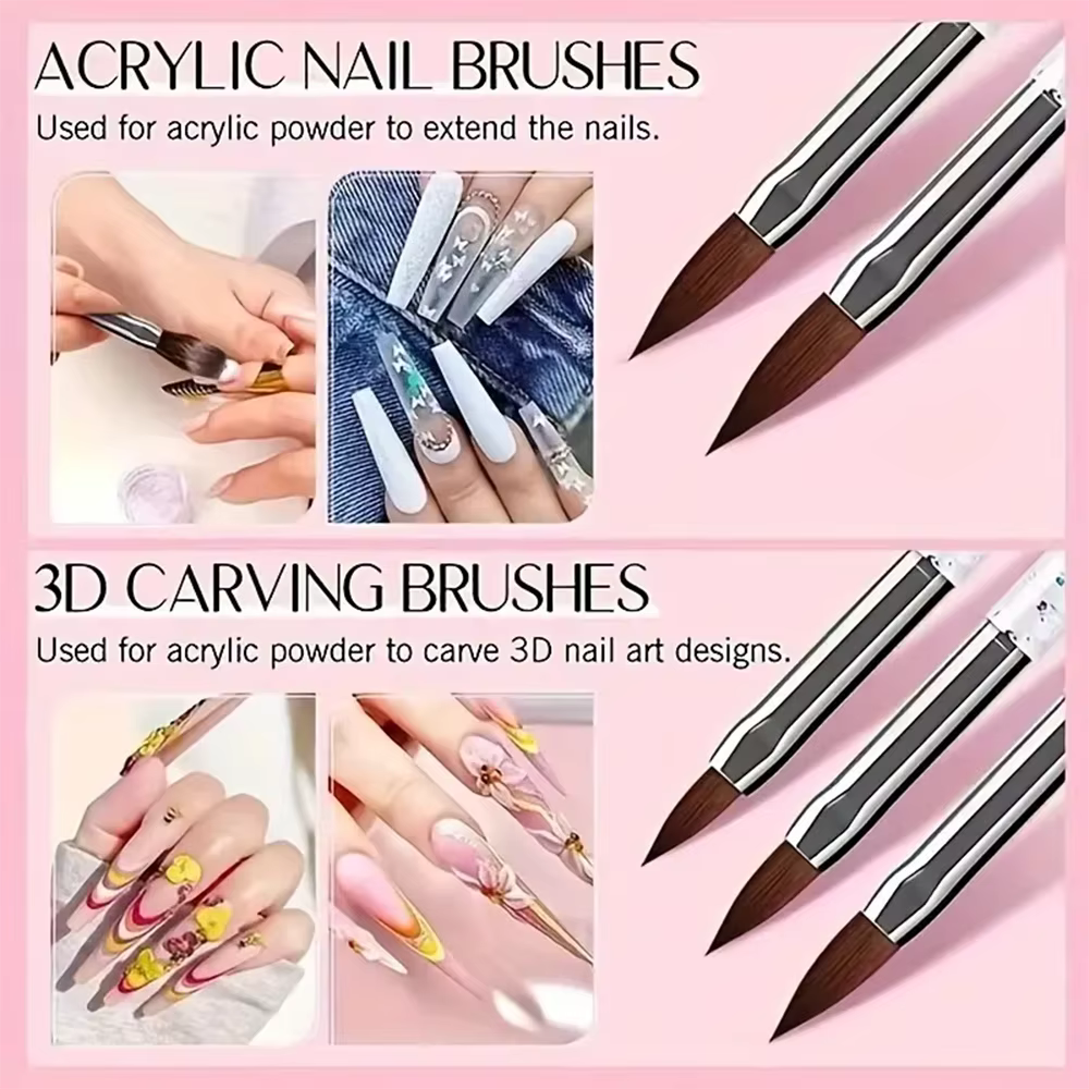 Kit de pinceaux pour nail art