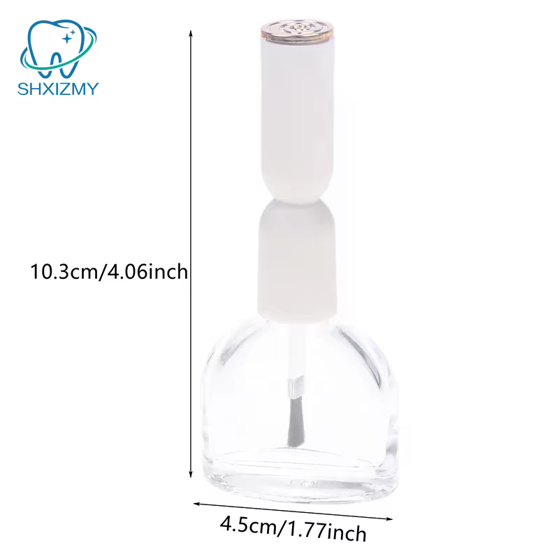 Mini flacon de vernis à ongles en verre de 13 ml avec pinceaux