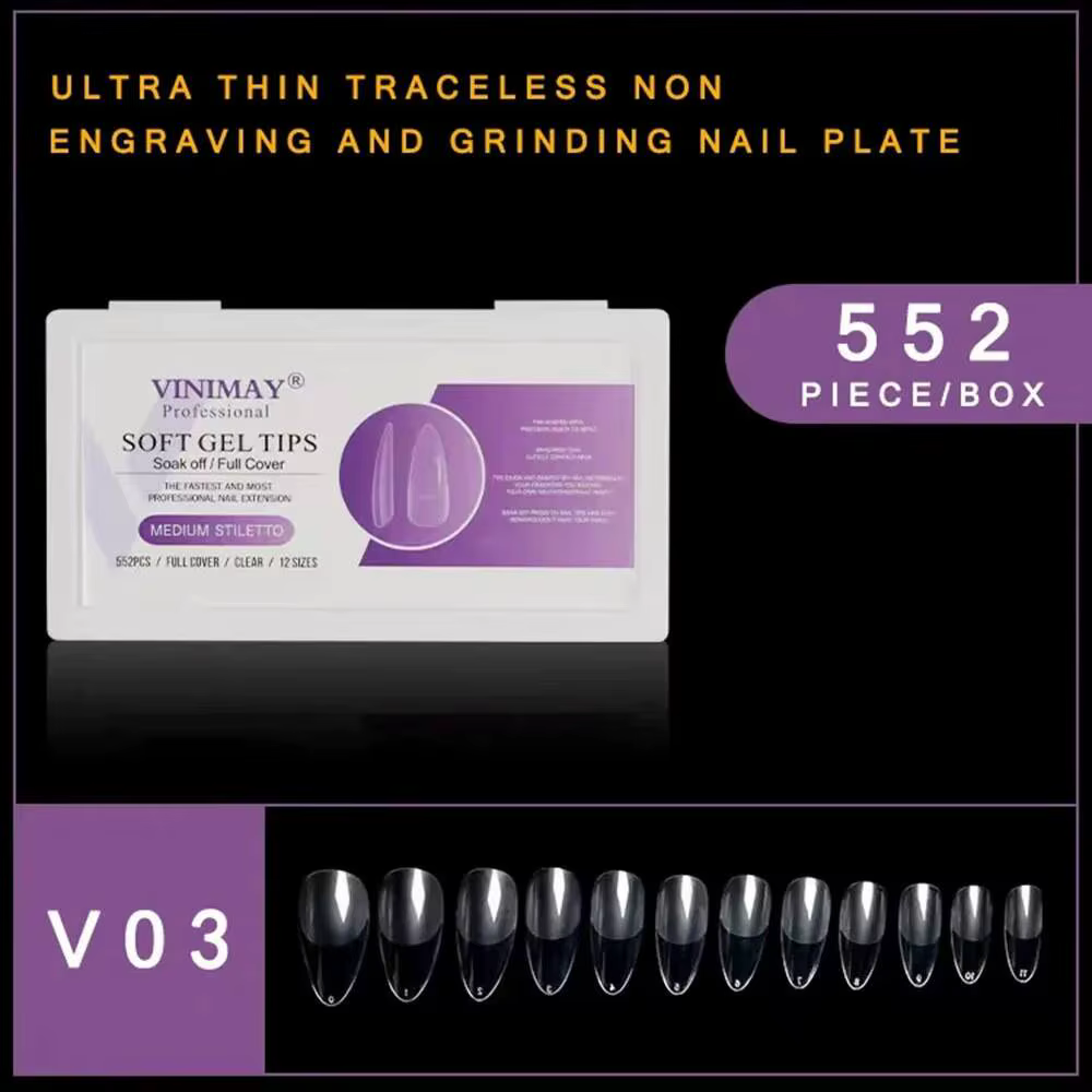 VINIMAY 16 styles 522 pièces Faux ongles sans trace