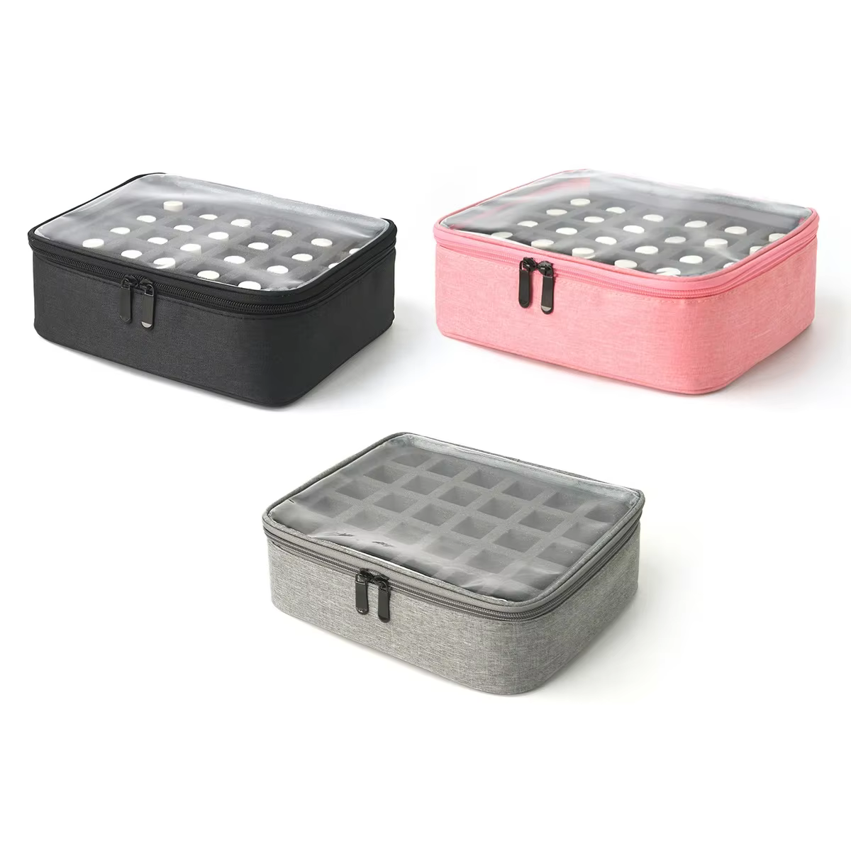 Sac de rangement pour vernis à ongles à 30 emplacements