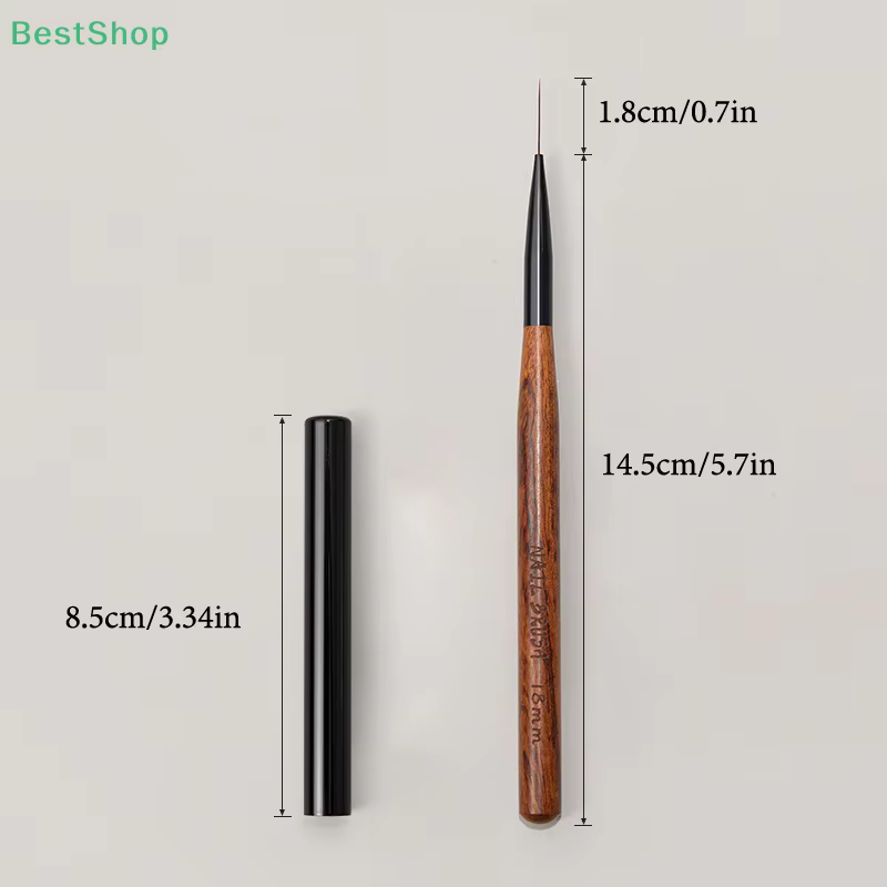 ♥ Bois de santal Nail Art peinture et stylo à rayures outil d'art des ongles pinceaux