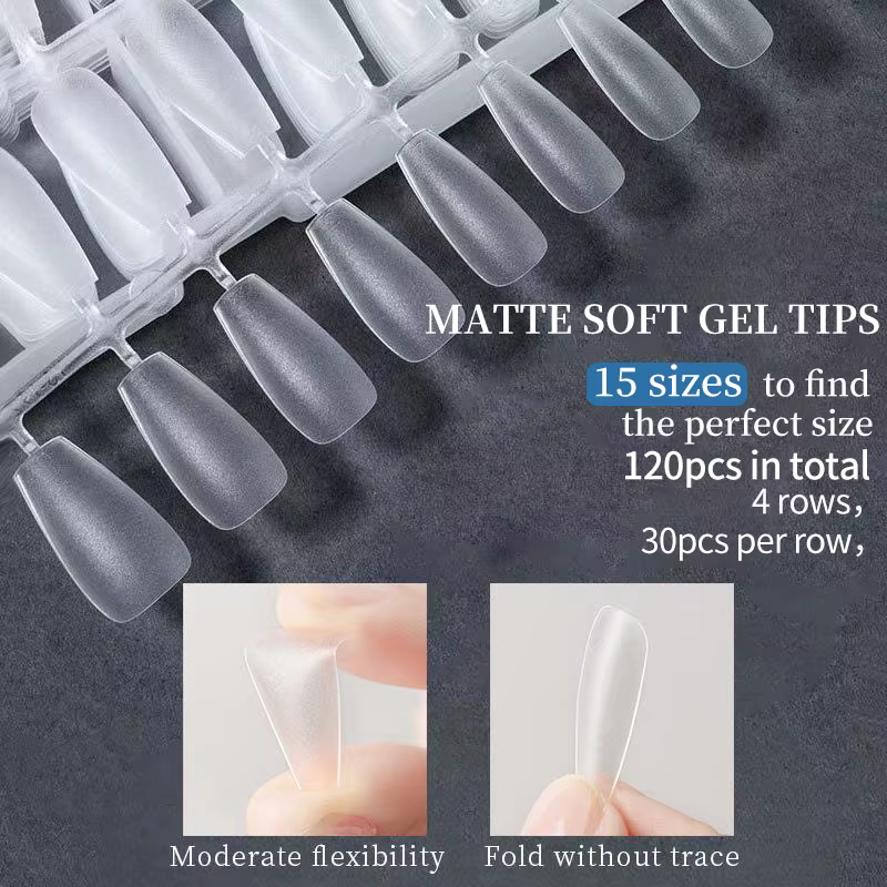KOSKOE faux ongles mats 120 pièces presse