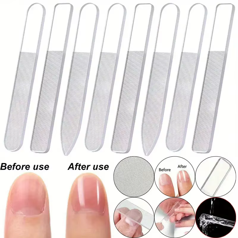 Limes professionnelles pour Nail Art en verre Nano