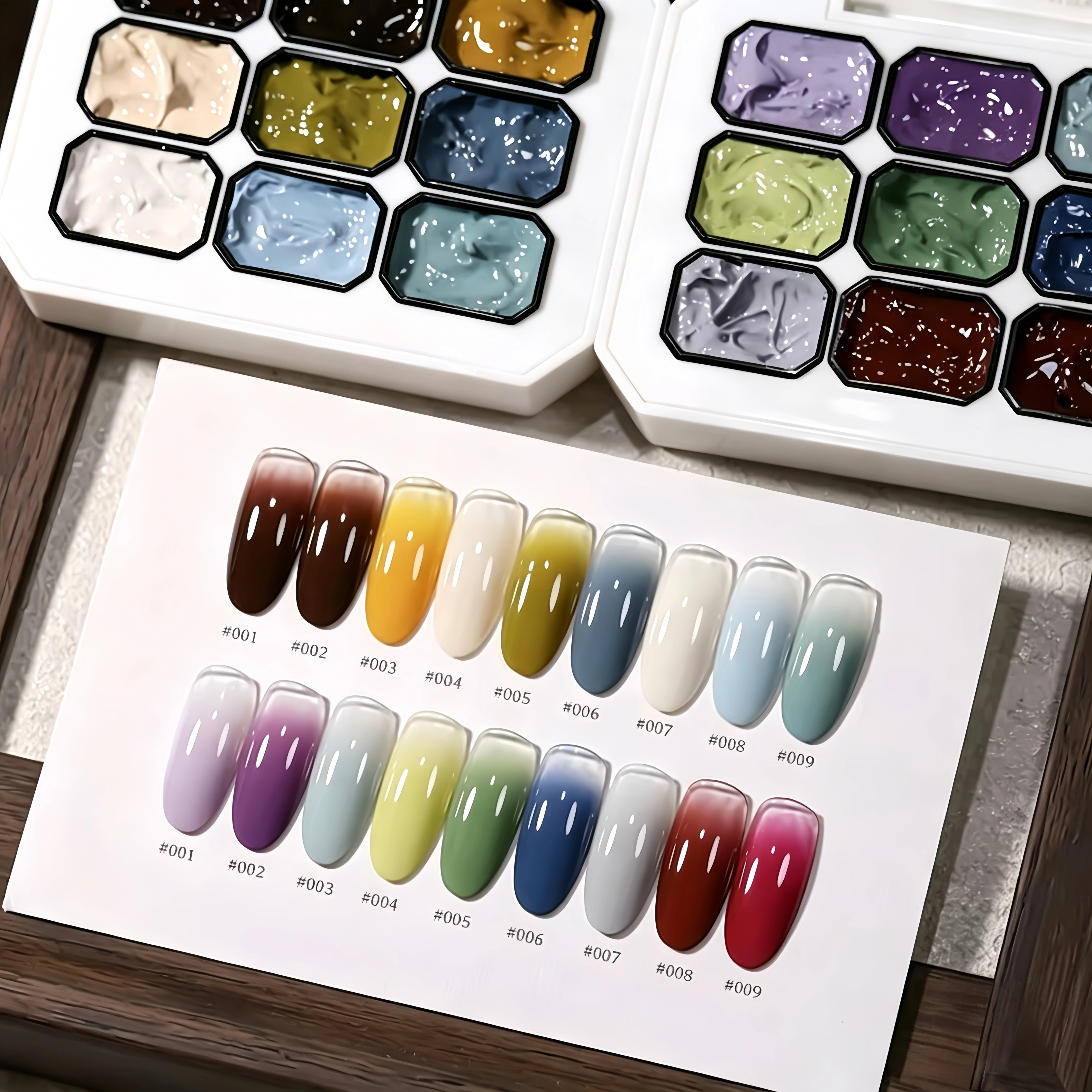 Vernis à ongles solide 9 couleurs