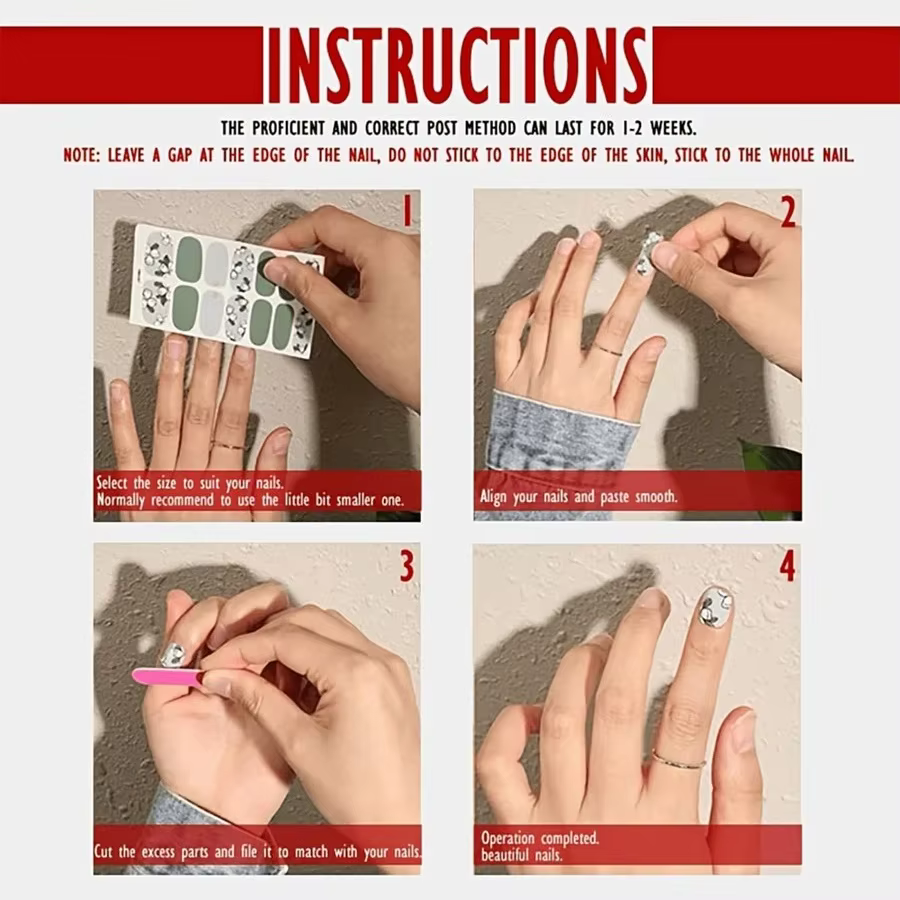 Autocollants pour ongles de noël