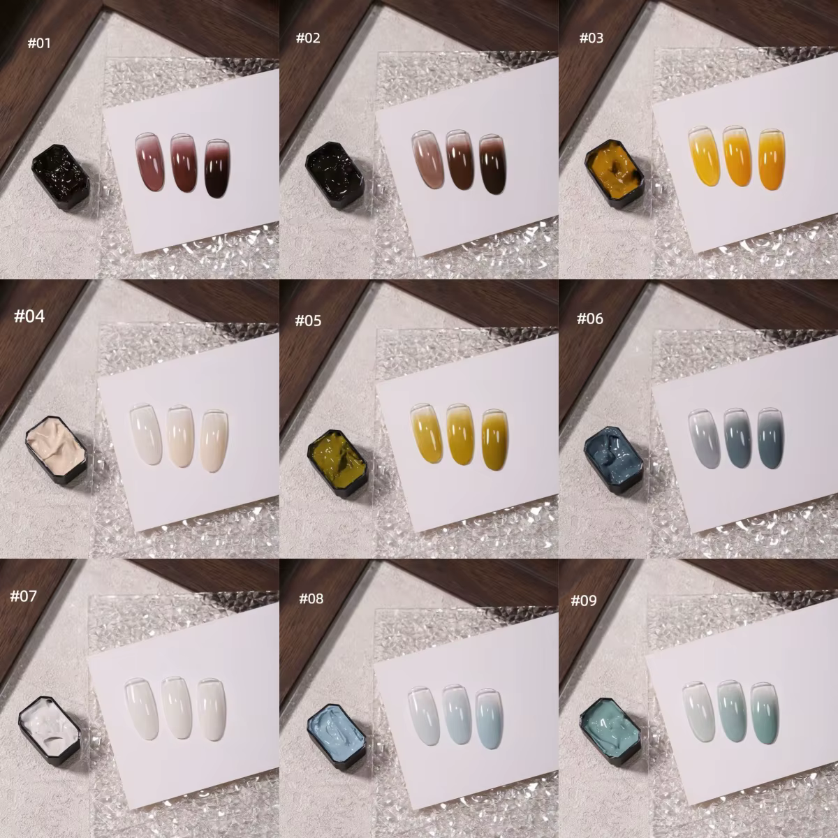 Vernis à ongles solide 9 couleurs