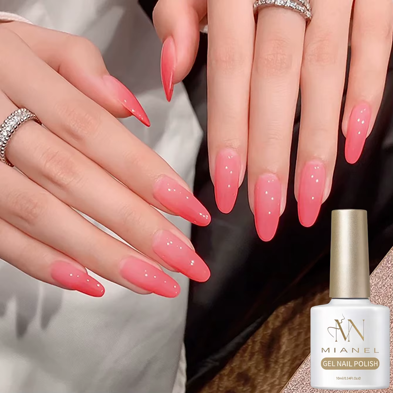 MAINEL 10ML 2026 Nouveau Vernis à Ongles Rose Mignon Dégradé Translucide