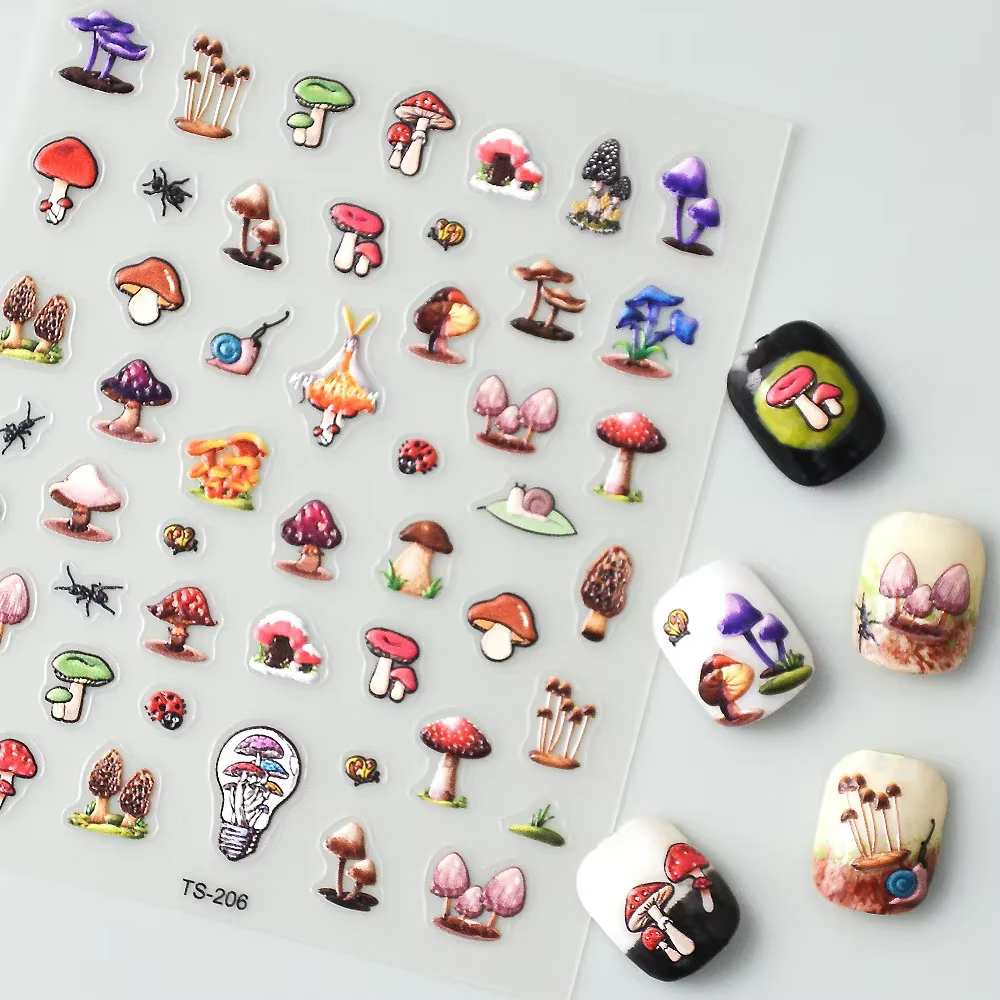 Autocollant 3D auto-adhésif pour Nail Art
