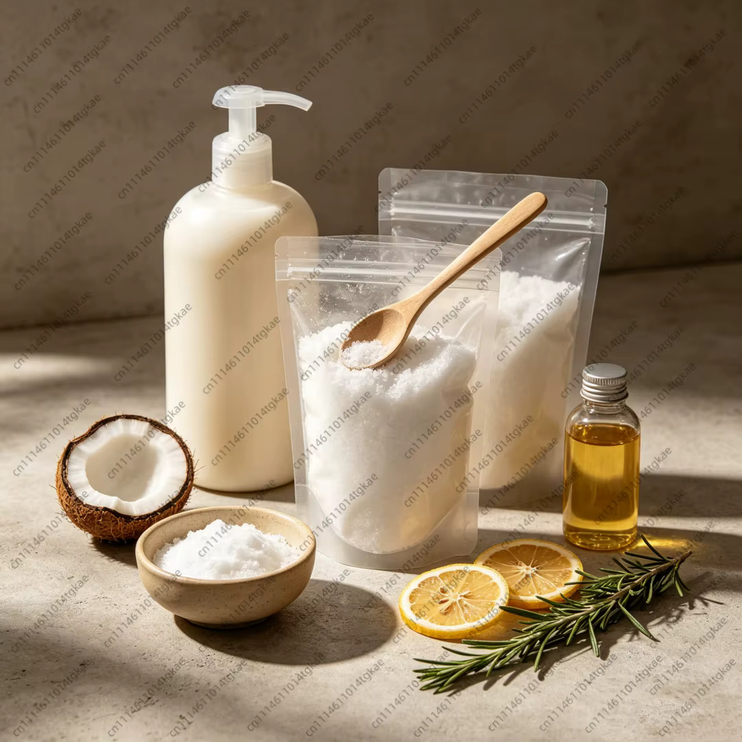 Cristaux d'acide glycolique à 99 %, matière première exfoliante AHA pour la fabrication de savon à froid, masque facial DIY et soins de la peau du corps