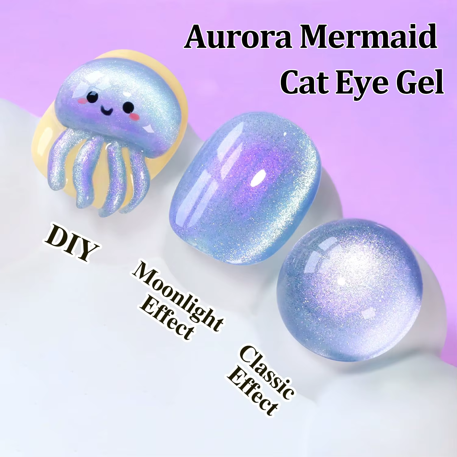 10ml Aurora violet oeil de chat Gel hiver nord brillant magnétique Gel vernis tremper UV LED Gel